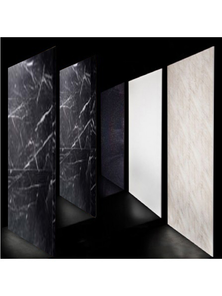 Black Marble Shower Wall Panels