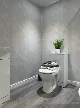 Grey Marble Cutline 8mm x 250mm x 2700mm PVC Wet Wall Panels
