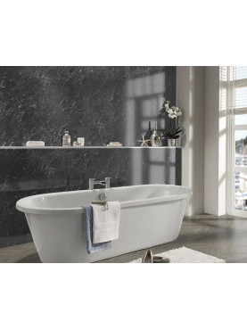 Black Marble 8mm x 250mm x 2700mm PVC Wet Wall Panels