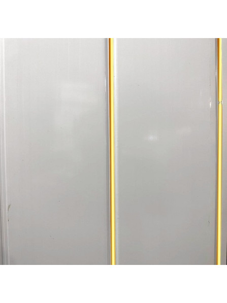 White Gloss 2 Strips Gold 8mm x 250mm x 2700mm PVC Wet Wall Panels