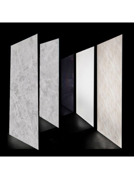 Premium Fino Grey  Gloss  wet wall panels 1000MM x 2.4m  X 10mm Thick Shower