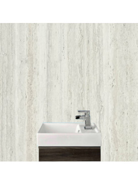 Silver Travertine Gloss 1200mm x 2400mm x 10mm wet wall panels 