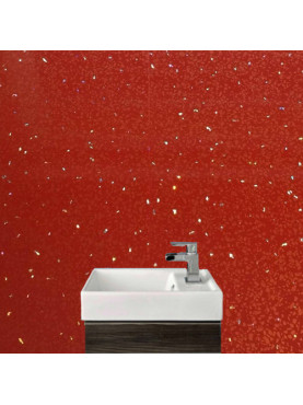 Red Sparkle Wall Panels