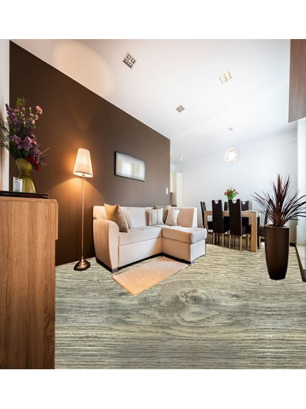 Frost Grey Oak Wood Vinyle Flooring Planks, 2.65 m2 With Free Under Layer
