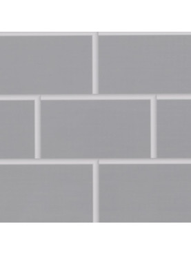 Light Grey Metro Tile Effect  250mm Wall Cladding 